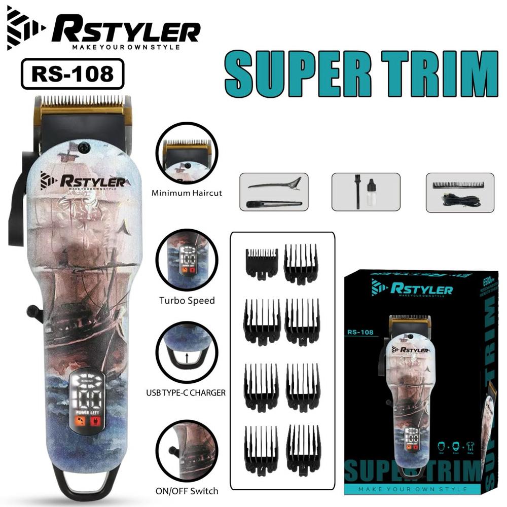 RSTYLER RECHARGEABLE TRIMMER RS-108