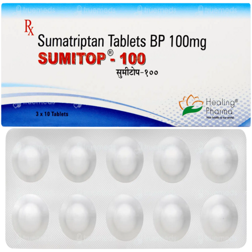 Sumitop Sumatriptan Tablet 100mg , Prescription, Treatment: Treatment Of Migraine