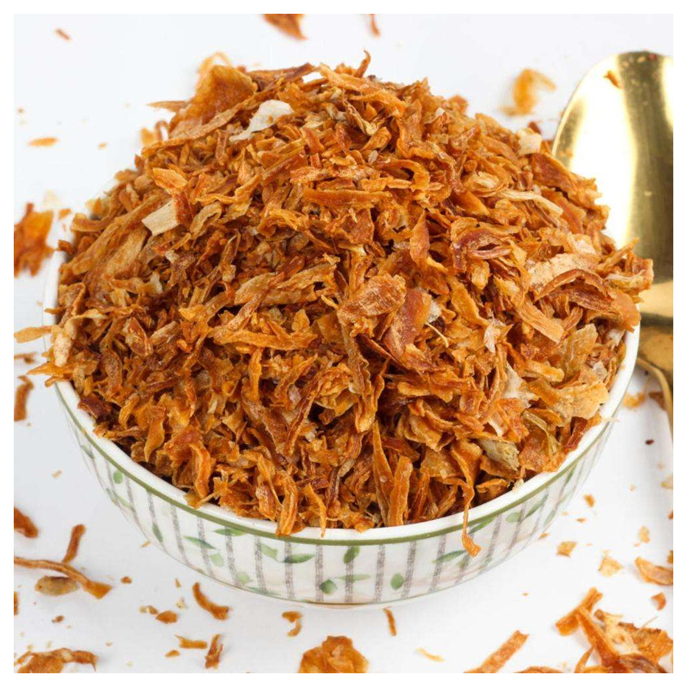 White fresh fried onion