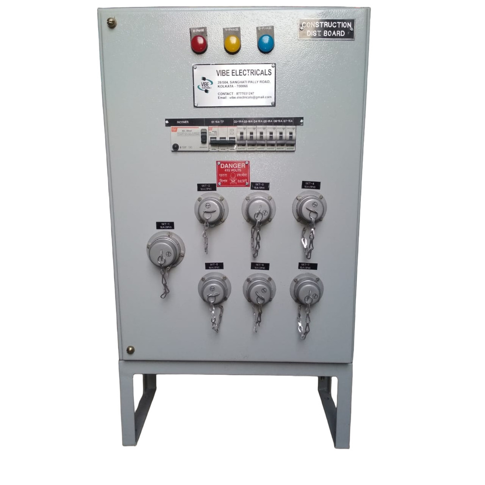 Distribution Panel - Steel Material, 480v Voltage, 100a Current , Overcurrent Protection For Power Distribution In Industrial Settings