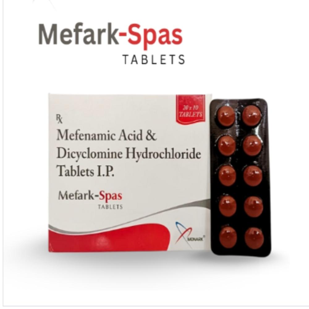 Mefenamic Acid, Dicyclomine Hydrochloride Tablets I.p. - Brand Name: Mefark-spas