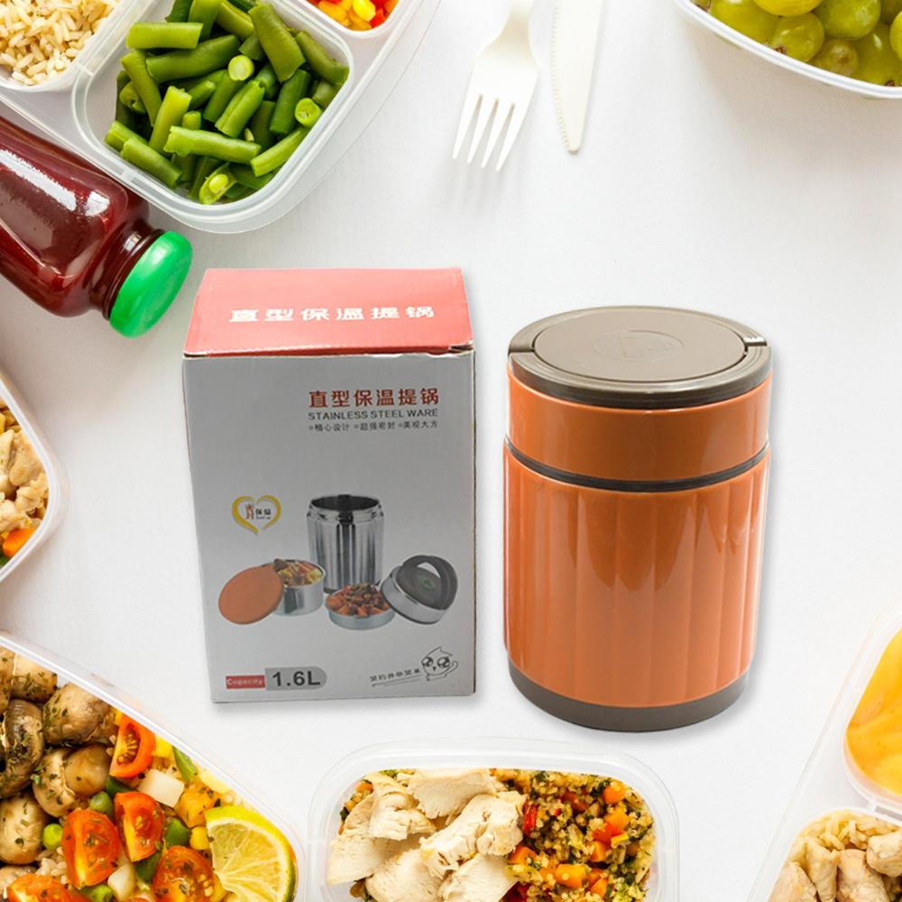 Leak Proof Thermos Flask For Hot Food, Warm Soup Cup - Color: Mix