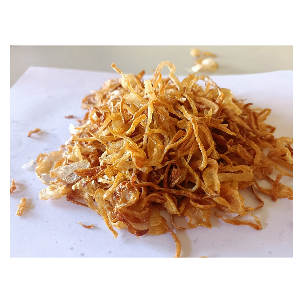 Pink fresh fried onion