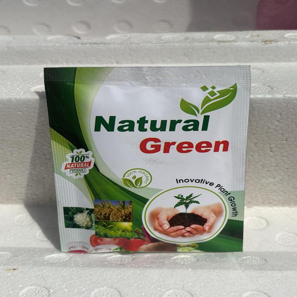 Natural Green - Humic Acid With Active Compound Blend (10gm) | Water-soluble Powder, Quick And Slow Release, Eco-friendly
