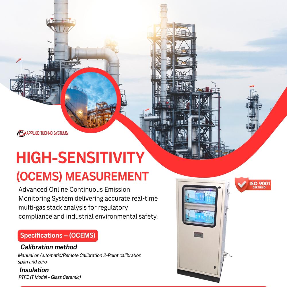 Continuous Tri Gas Analyser - Accuracy: +/-2 %