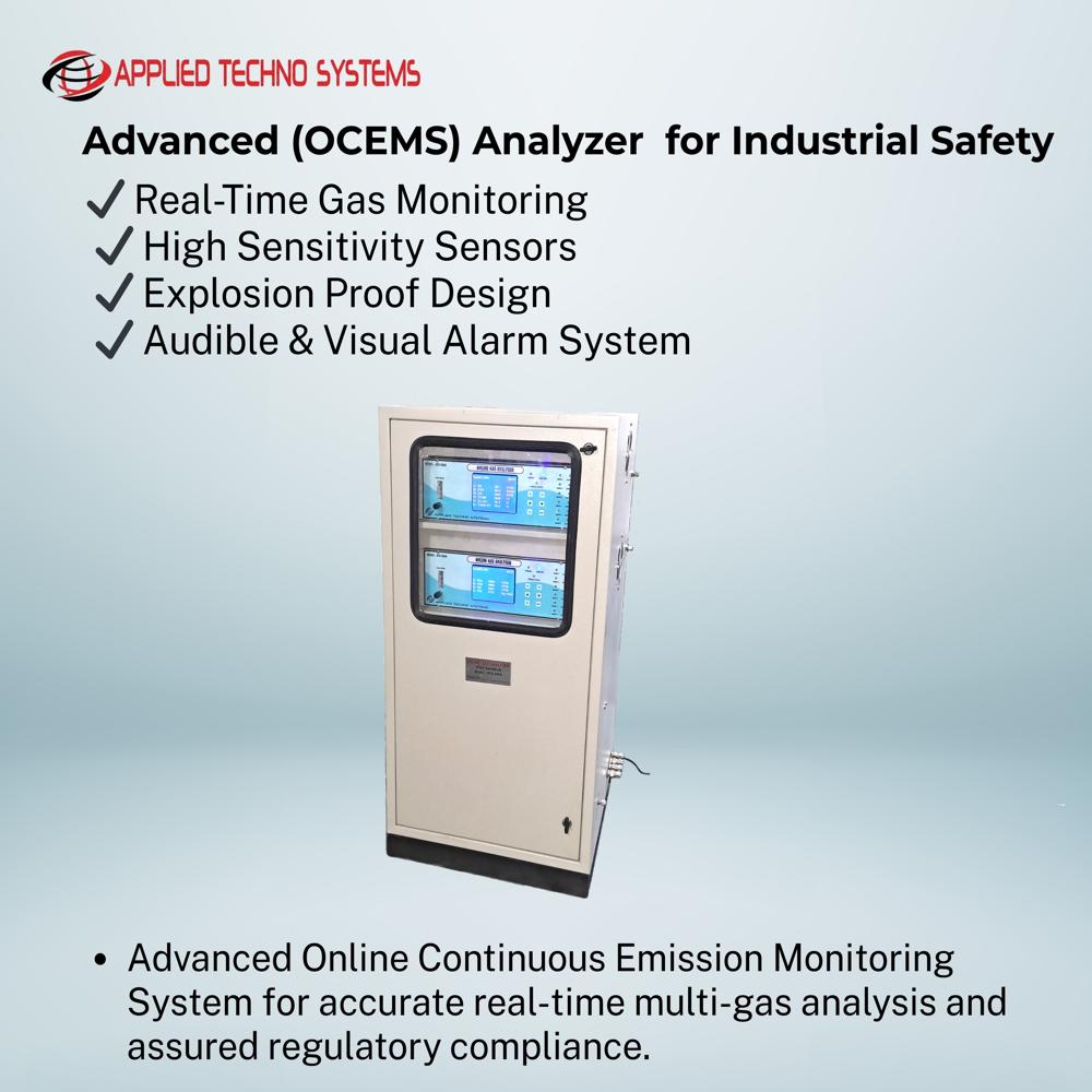Continuous Tri Gas Analyser - Accuracy: +/-2 %