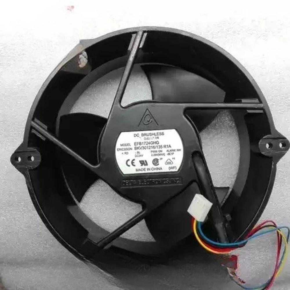 DELTA EFB1724GHG 24V DC 2.28A 17251mm Ball Bearing Industrial Axial Cooling Fan (METAL)
