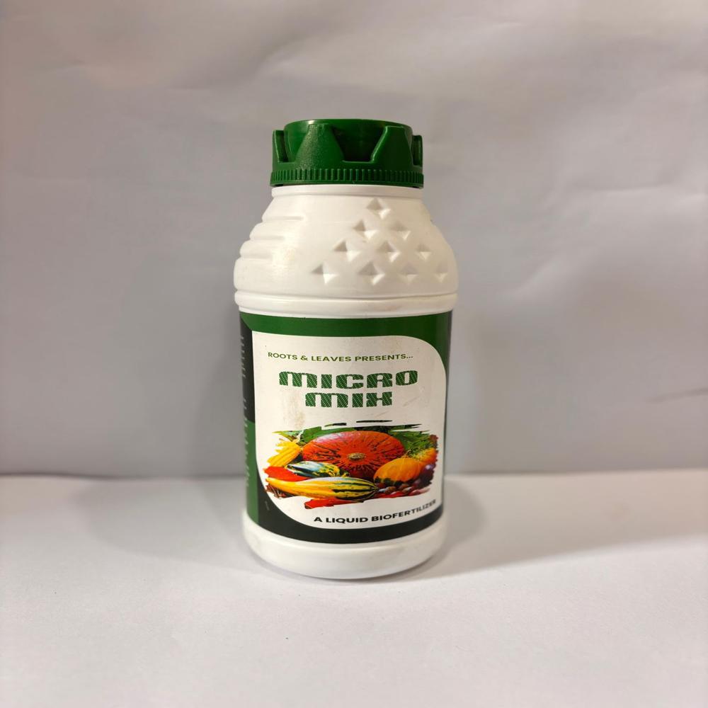 Micro Mix-mix Micronutrients (1 Litre, Dark Brown Liquid) - 100% Water Soluble, Zinc Iron Manganese Boron Copper Molybdenum Magnesium