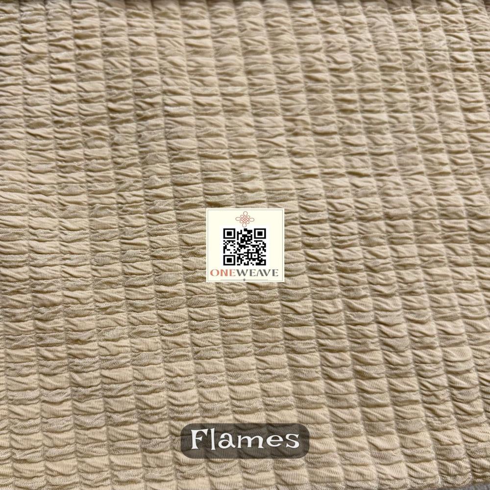 Flames Polyester Lycra Fabric