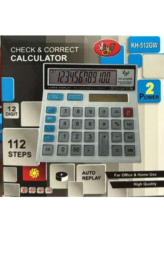 KH-512GW Check & Correct Calculator