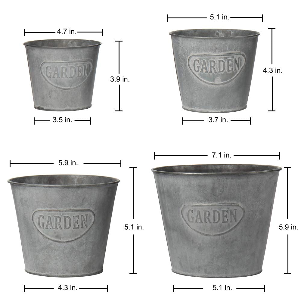 Iron Garden Buckets