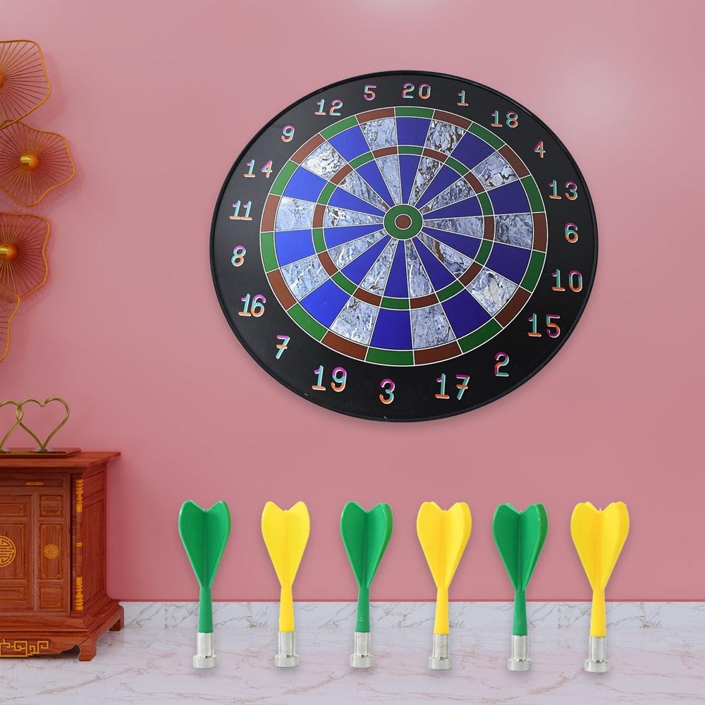 Magnetic Dart Board Game Set With 6 Safe Darts For Kids & Adults - Color: Mix