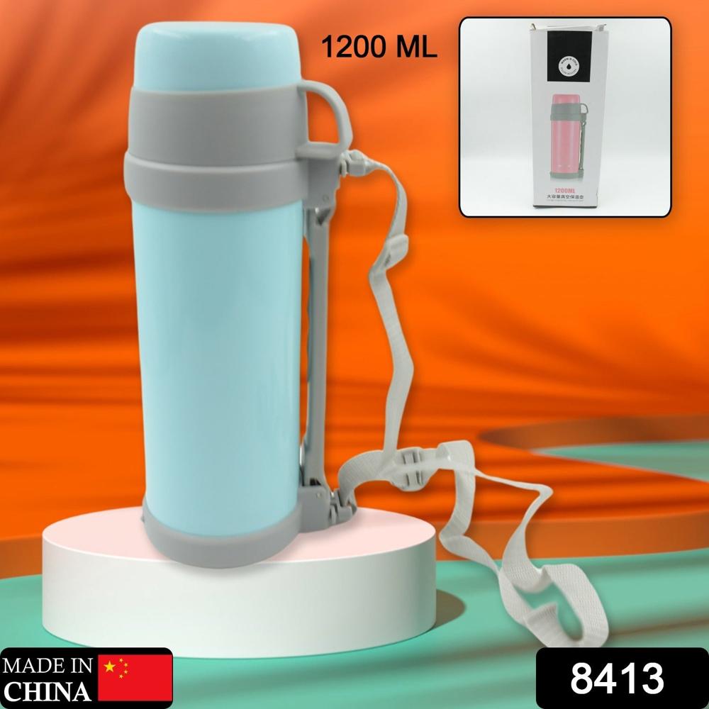 Stainless Steel Vacuum Bottle 1200 ML Double Wall Insulated Travel Bottle