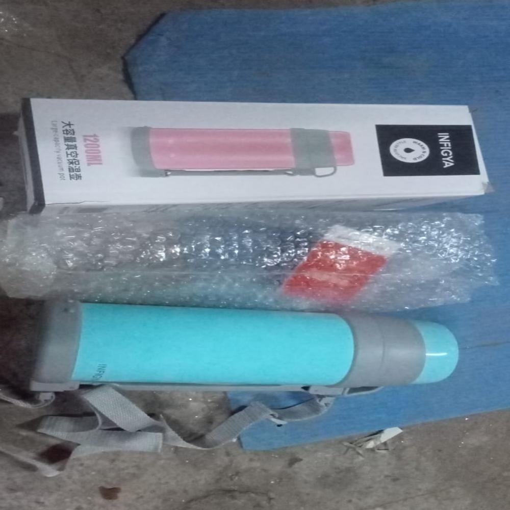 Stainless Steel Vacuum Bottle 1200 ML Double Wall Insulated Travel Bottle