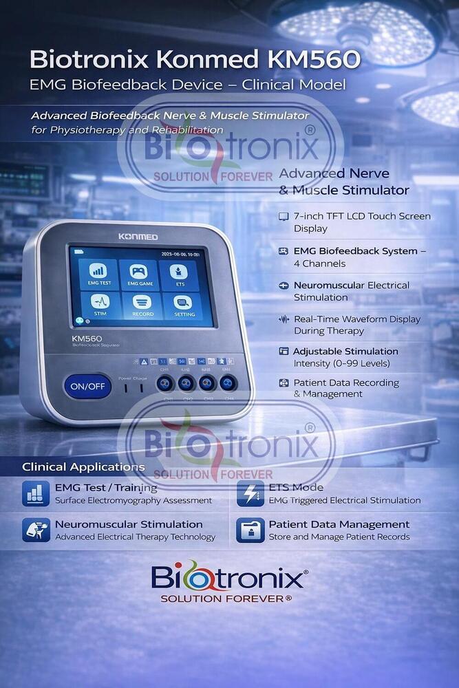 Konmed KM-560 Rehab Biofeedback Machine with Therapy Monitoring