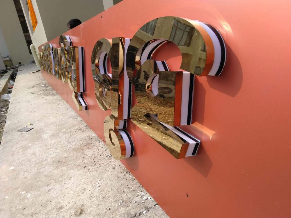 3d Steel Letters