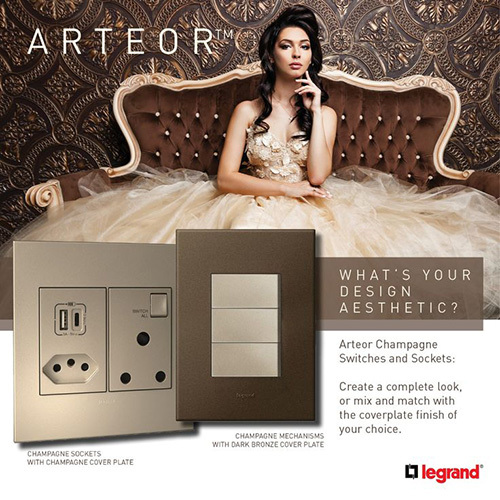 Legrand ArteorChampagne Switch