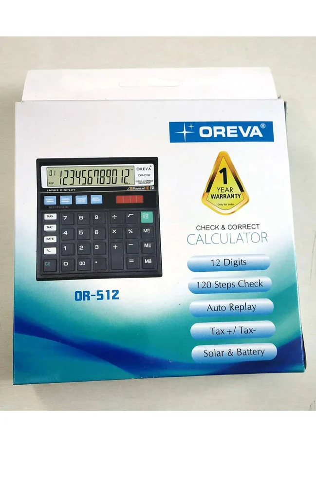 Oreva OR-512 Check & Correct Calculator.