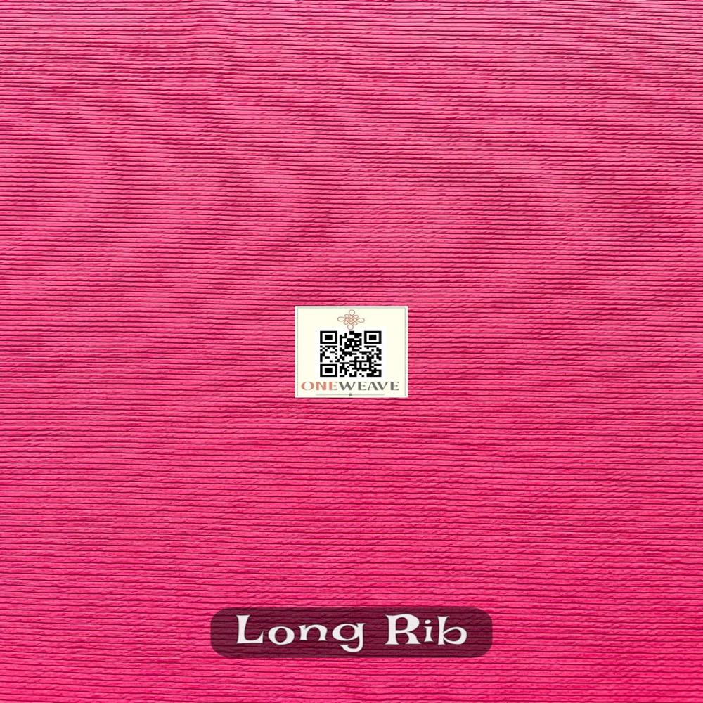 Longrib Polyester Lycra Fabric
