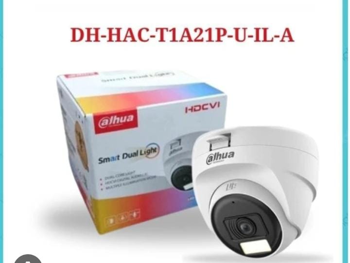 DAHUA HD 2MP DUAL LIGHT CAMERA DOME DH-HAC-T1A21P-U-IL-A