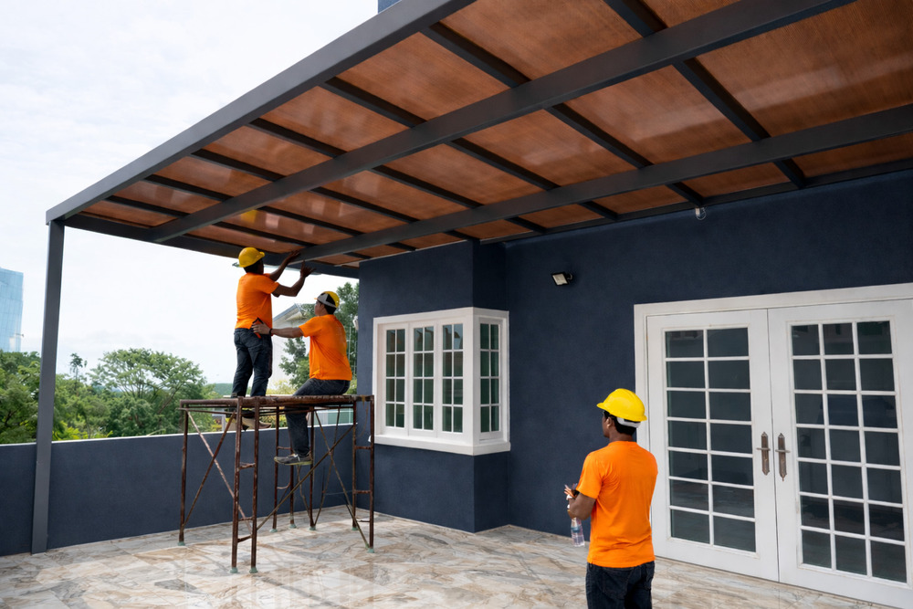 Assembling Patio Pergola - Features: Easy Assembly; Low Maintenance