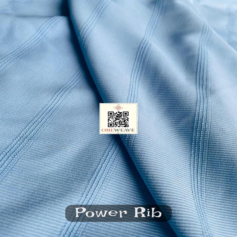 POWER RIB POLYESTER LYCRA FABRIC