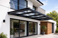 Modern House With Glass Canopy