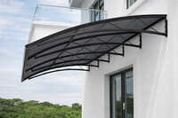 Modern White Building With Curved Canopy