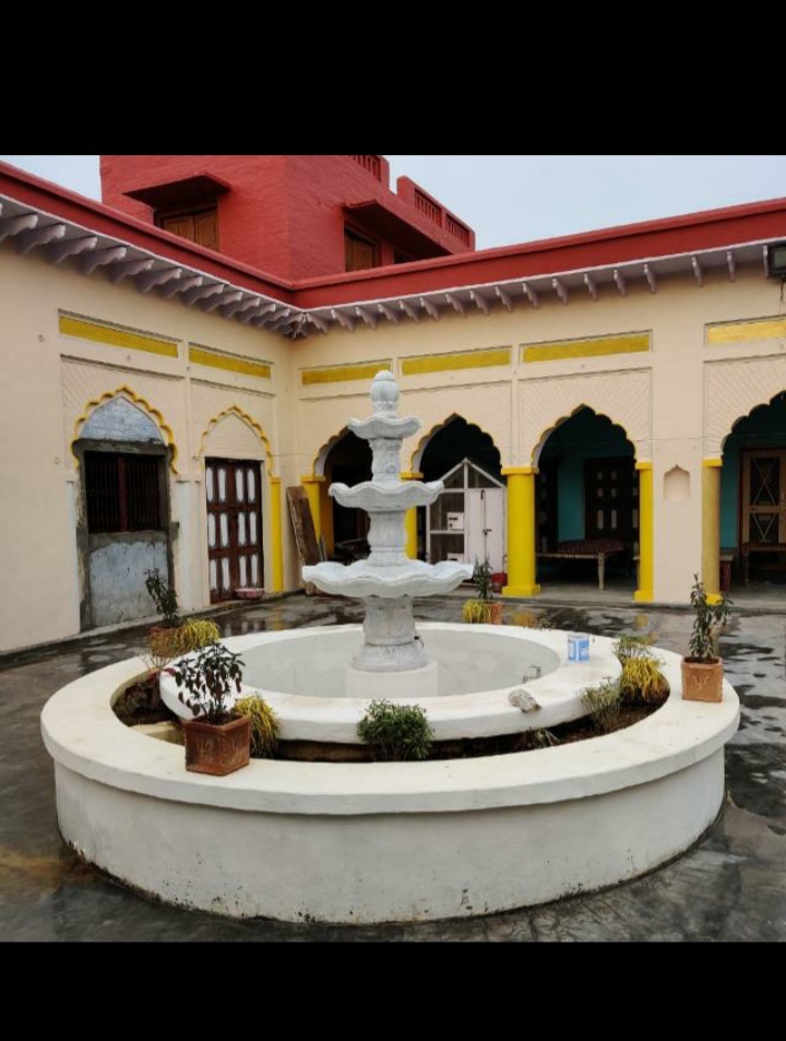 White Marble Water Fountain