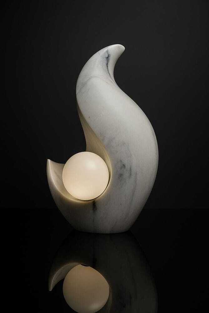 White Marble Lamp