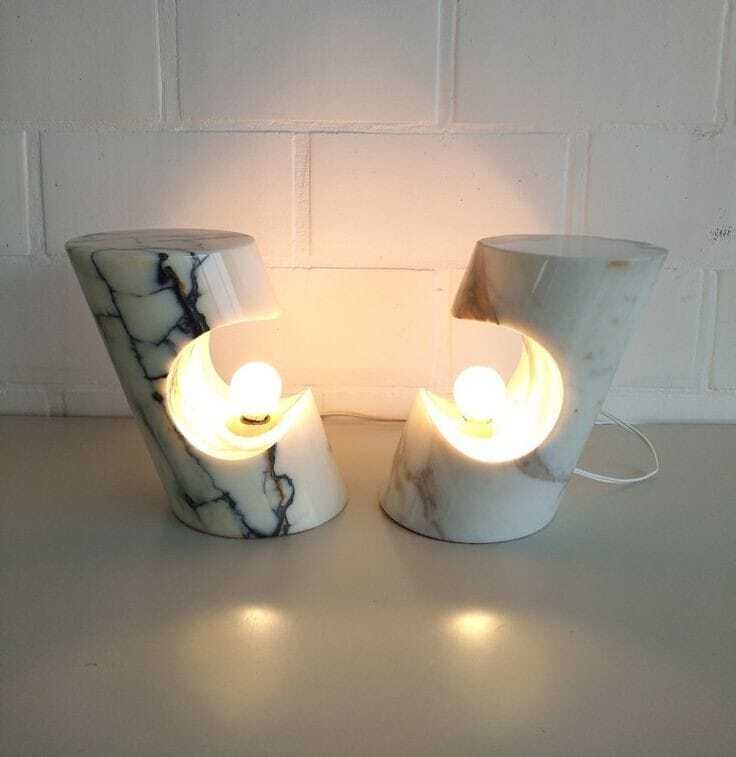 White Marble Lamp