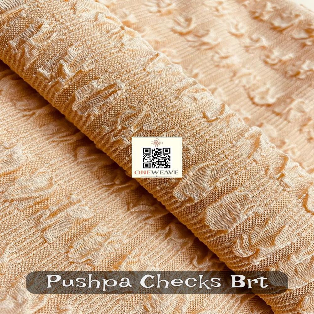 PUSHPA CHECKS POLYESTER LYCRA FABRIC