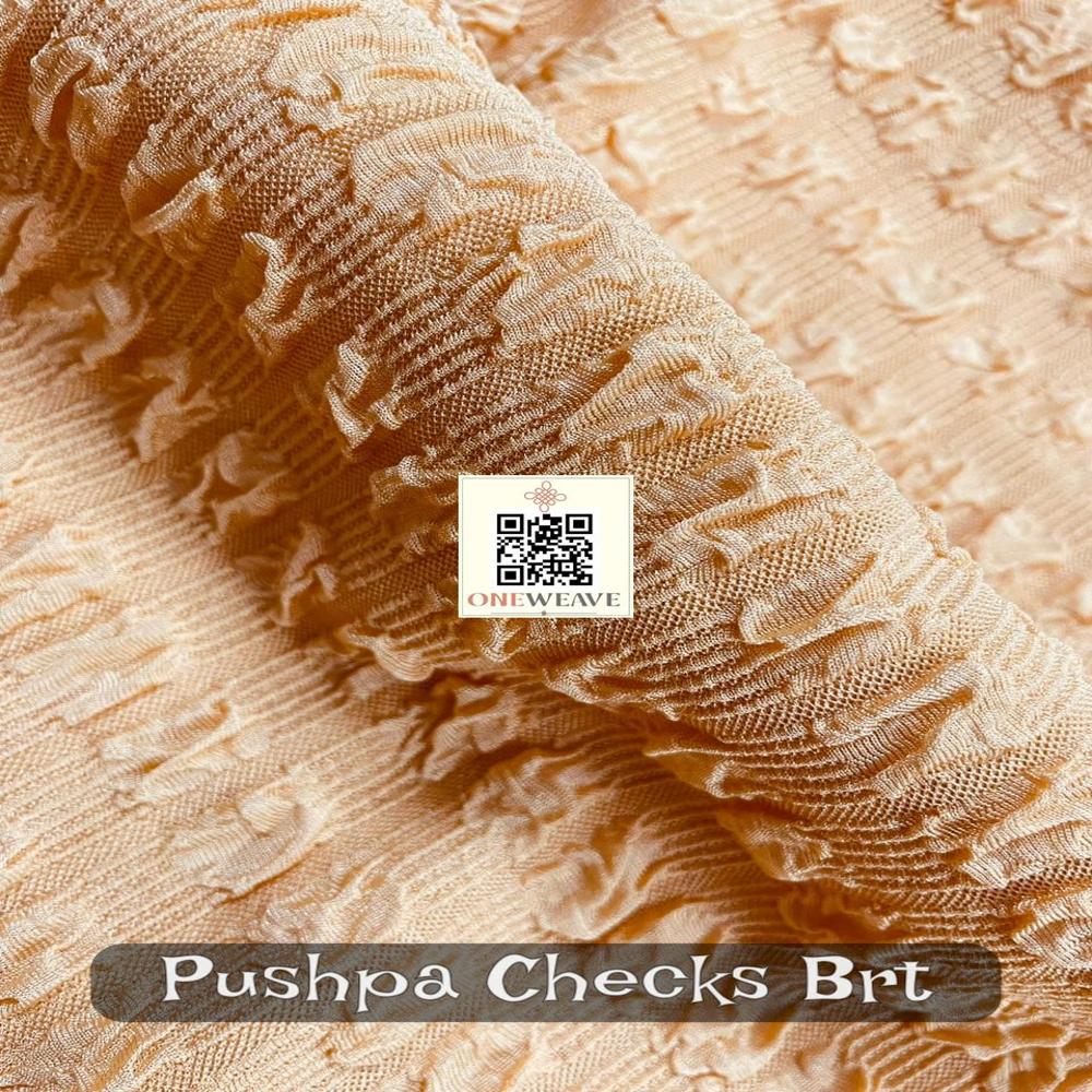 PUSHPA CHECKS POLYESTER LYCRA FABRIC