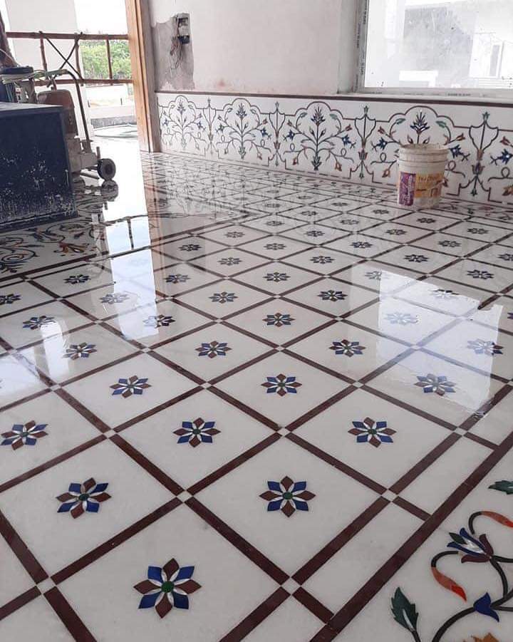 Marble Flooring Inlay Work