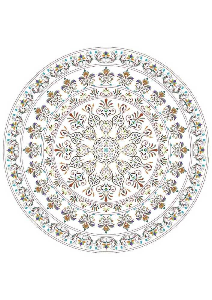 Marble Stone Flooring Inlay Work