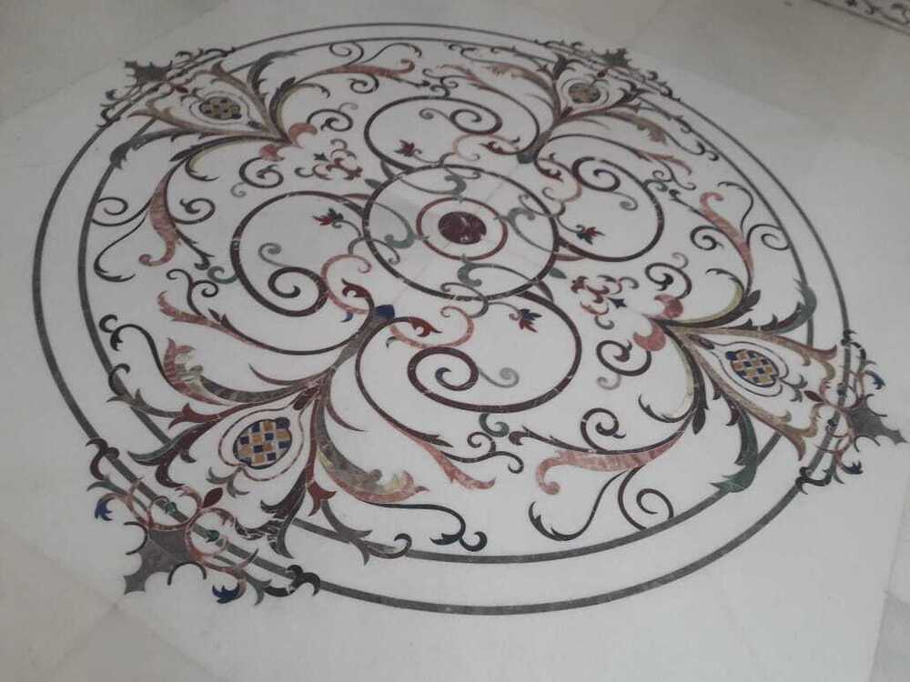 Marble Stone Flooring Inlay Work