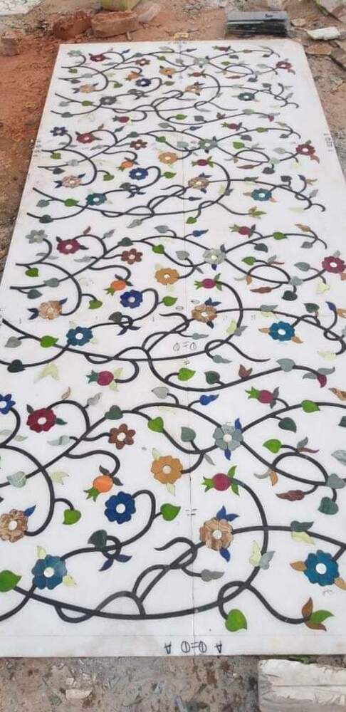 Marble Stone Inlay Flooring Service