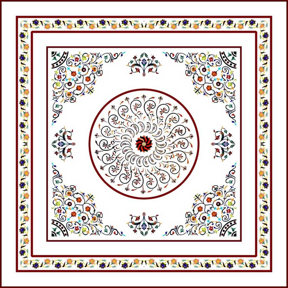 Marble Stone Inlay Flooring Service