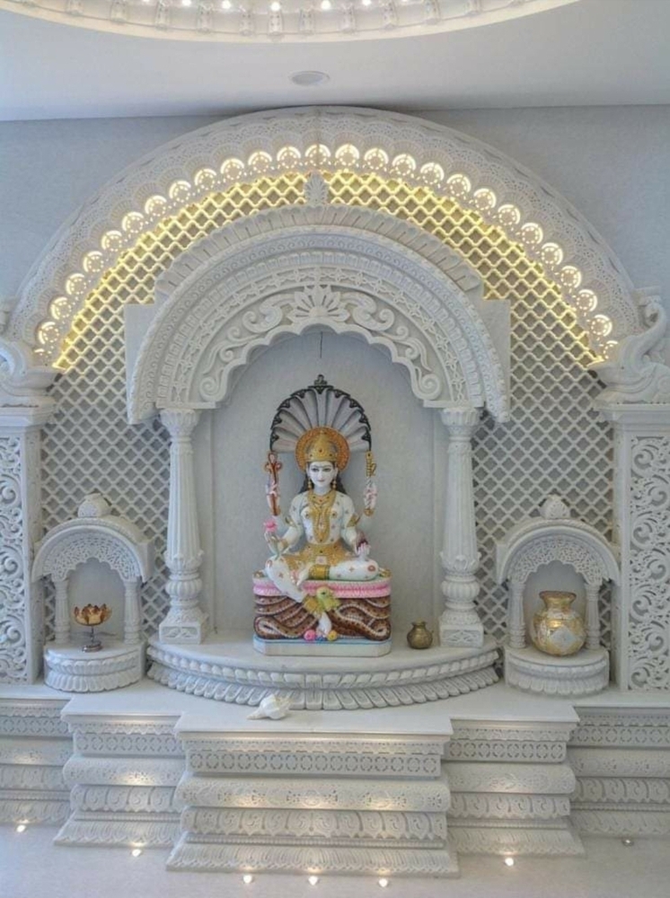Elegant Marble Carved Temple