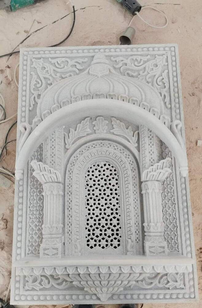 Elegant Marble Carved Temple