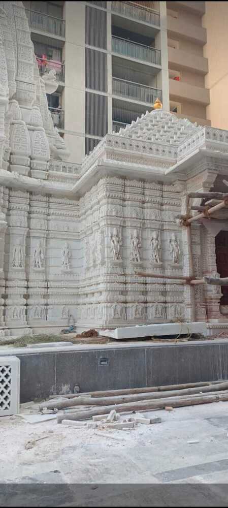 Elegant Marble Carved Temple