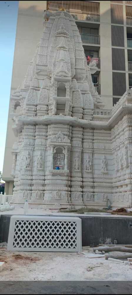 Elegant Marble Carved Temple