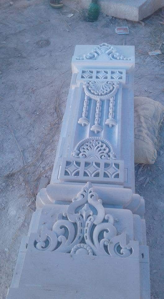 Marble Temple With Inlay Work