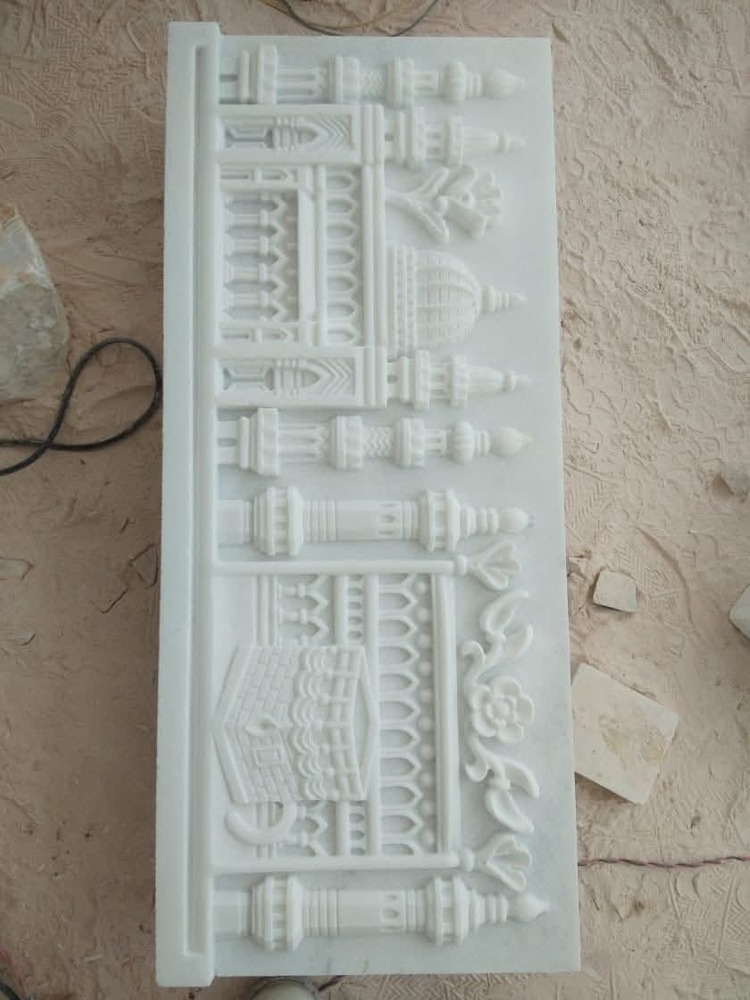 Marble Temple With Inlay Work