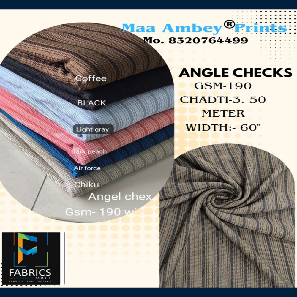 Angle Checks fabric