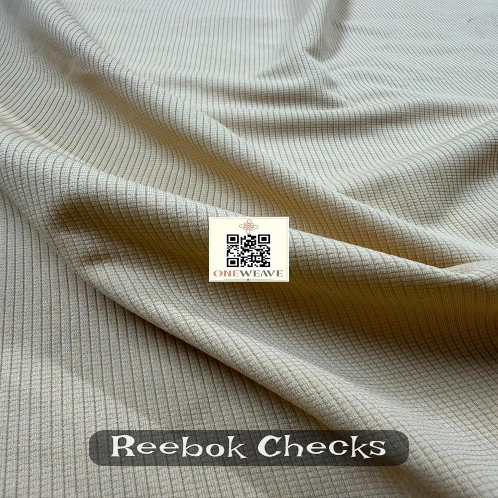 REEBOK CHECKS POLYESTER LYCRA FABRIC