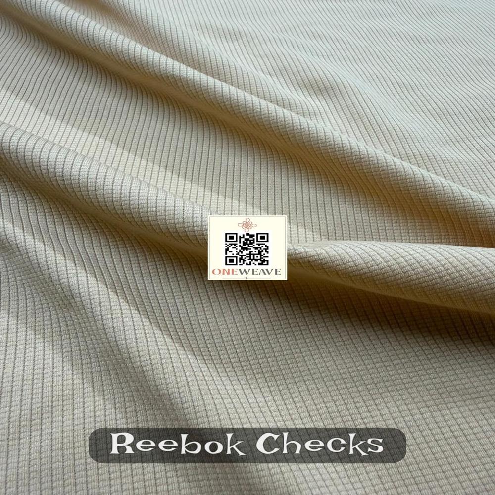 REEBOK CHECKS POLYESTER LYCRA FABRIC