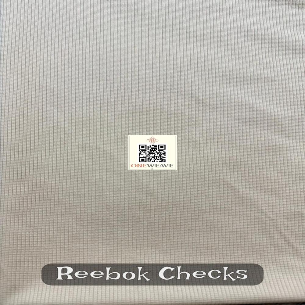 REEBOK CHECKS POLYESTER LYCRA FABRIC