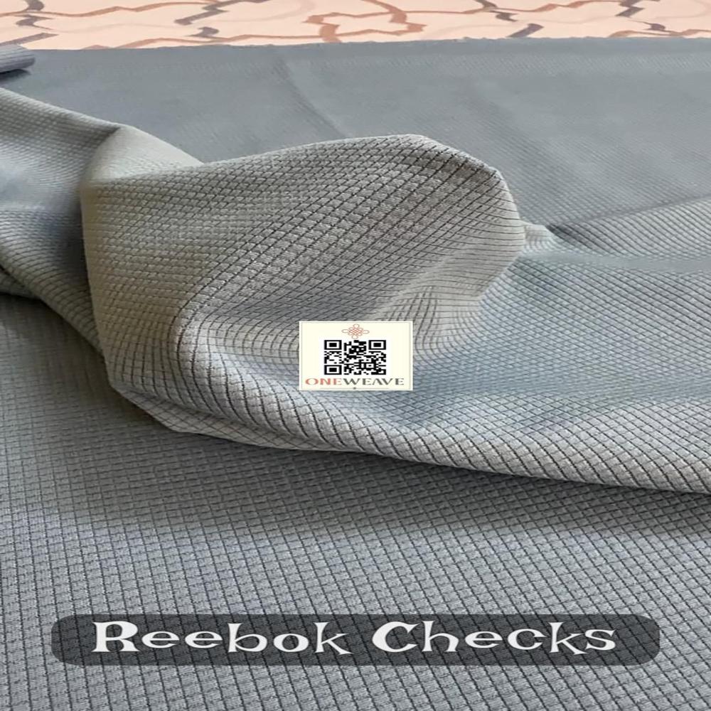 REEBOK CHECKS POLYESTER LYCRA FABRIC