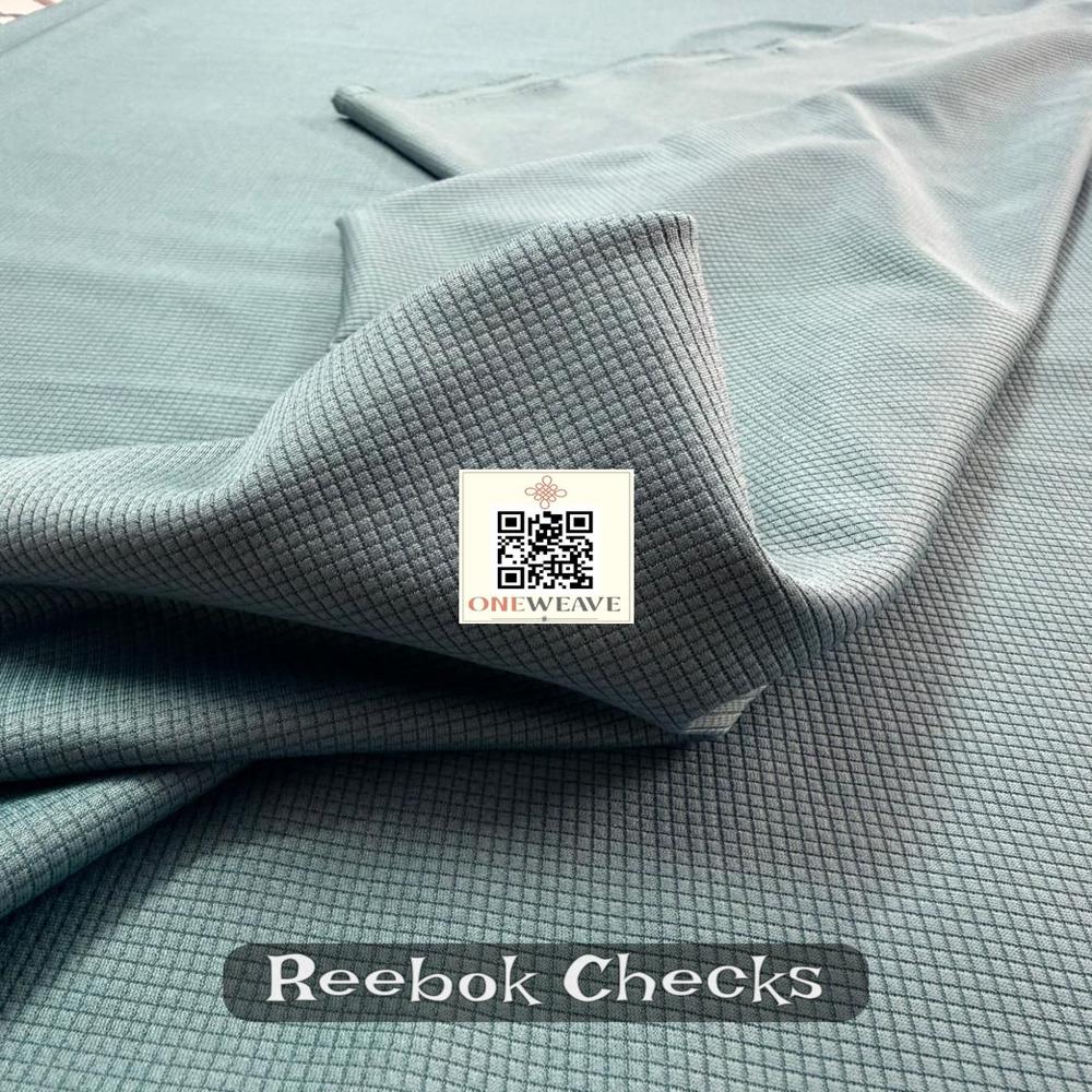 REEBOK CHECKS POLYESTER LYCRA FABRIC